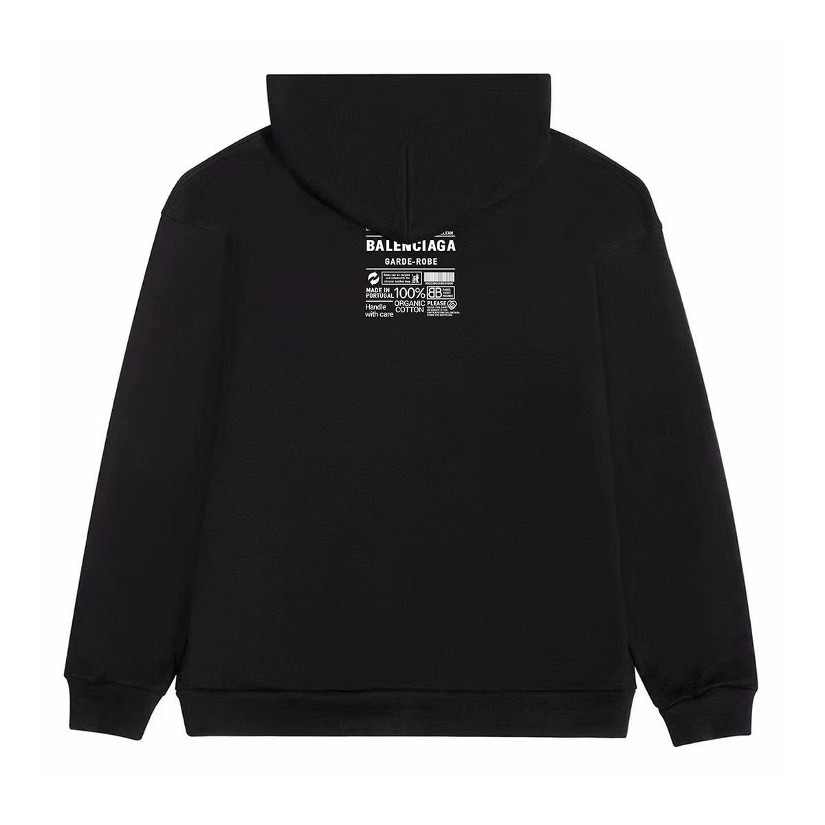 CARE LABEL printed hoodie