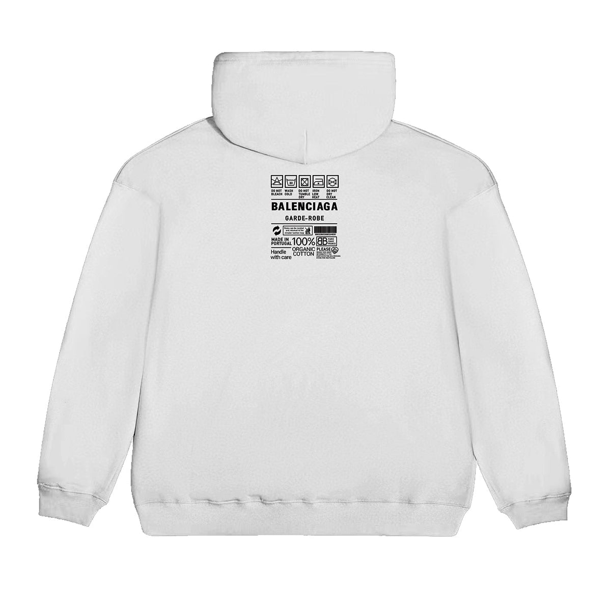 CARE LABEL printed hoodie