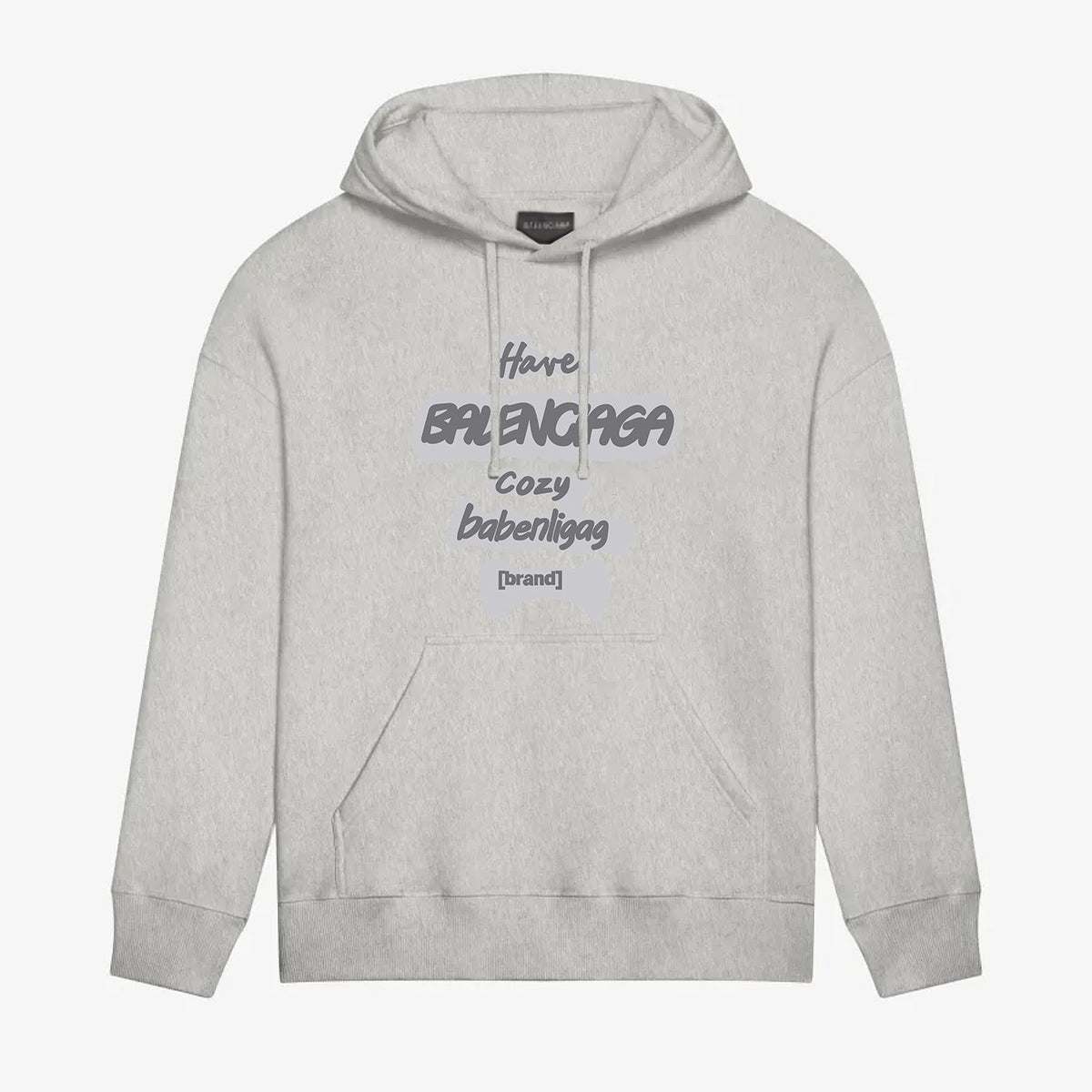 logo printed hoodie
