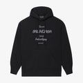 logo printed hoodie