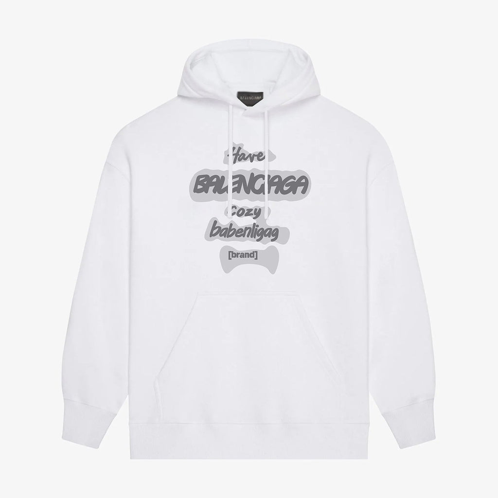 logo printed hoodie