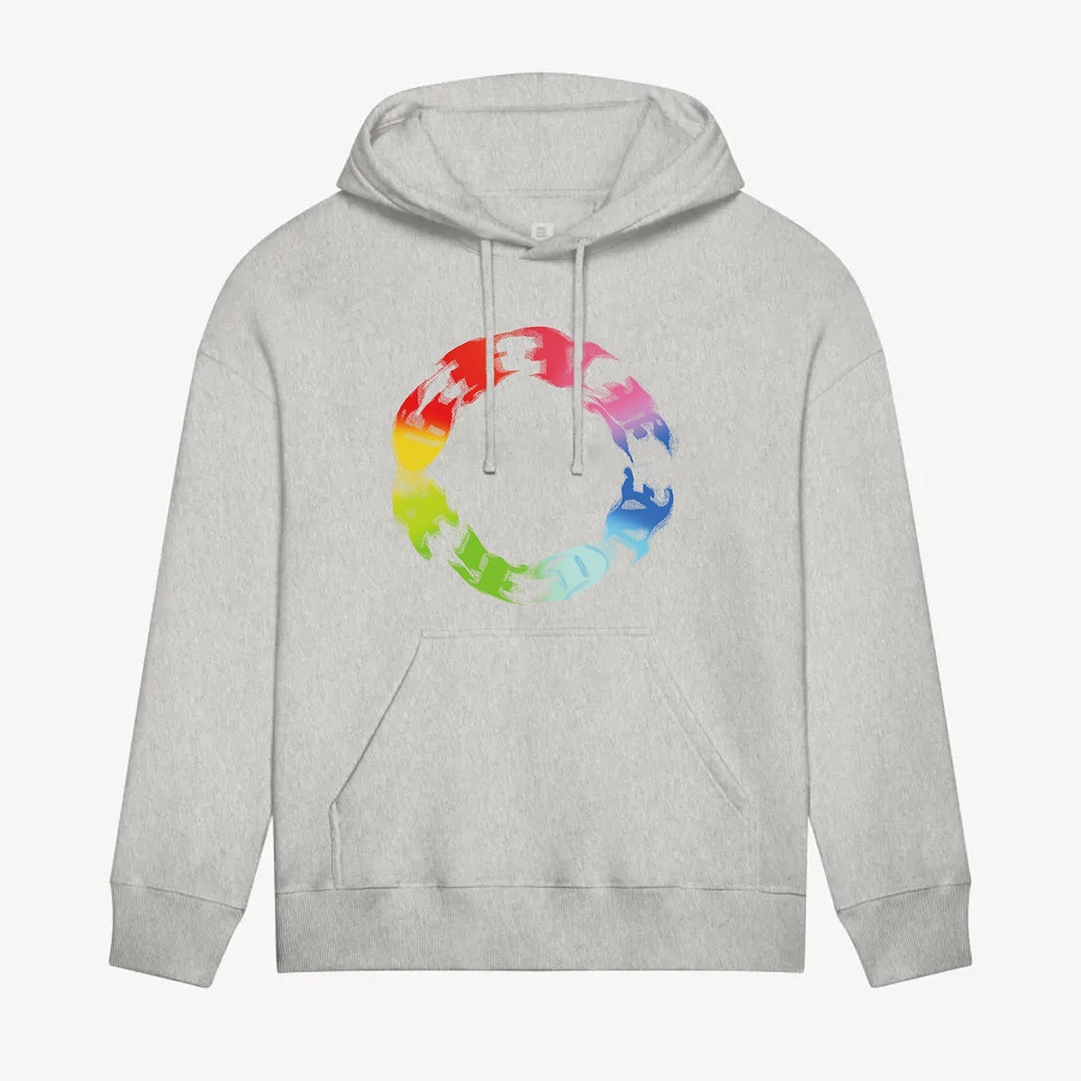 circle printed hoodie