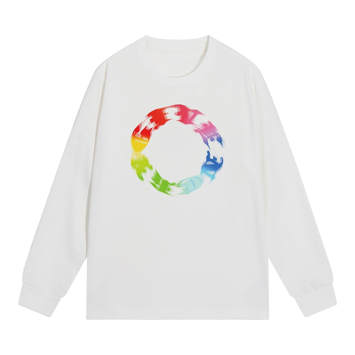 circle printed sweatshirt