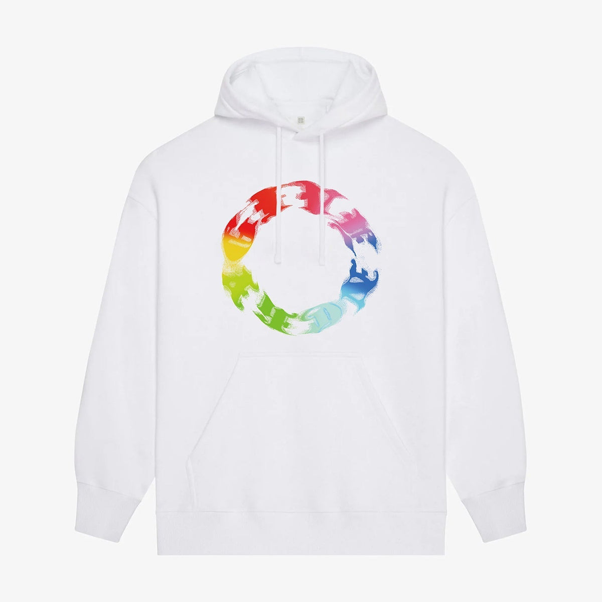 circle printed hoodie