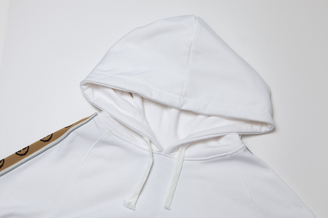 Side Webbing Reflective Drawstring Hoodie