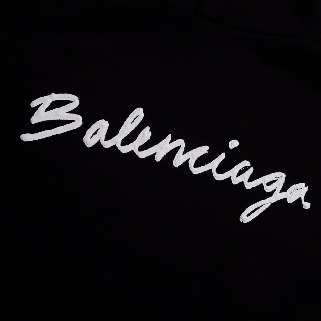 simple print hoodie