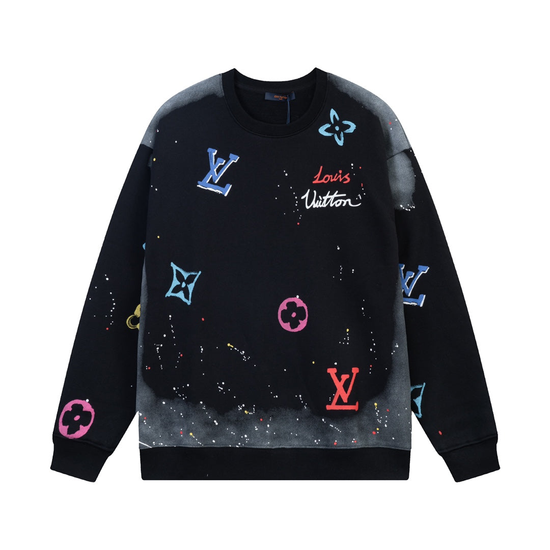 inkjet graffiti logo sweatshirt