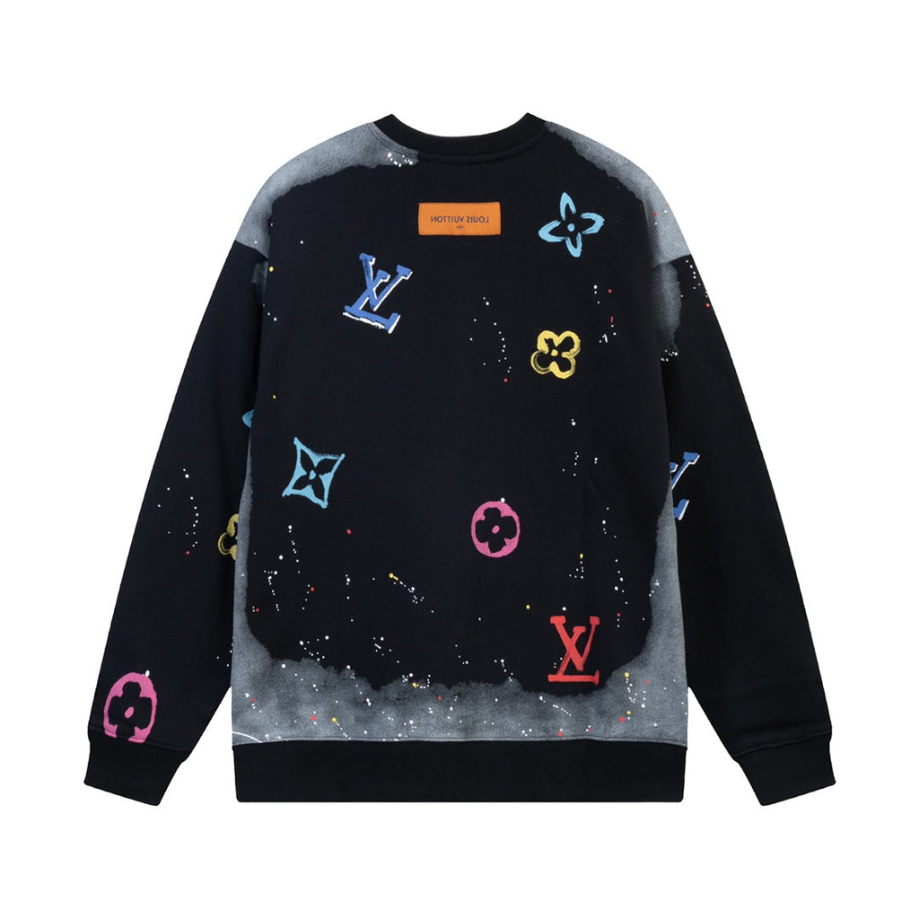 inkjet graffiti logo sweatshirt