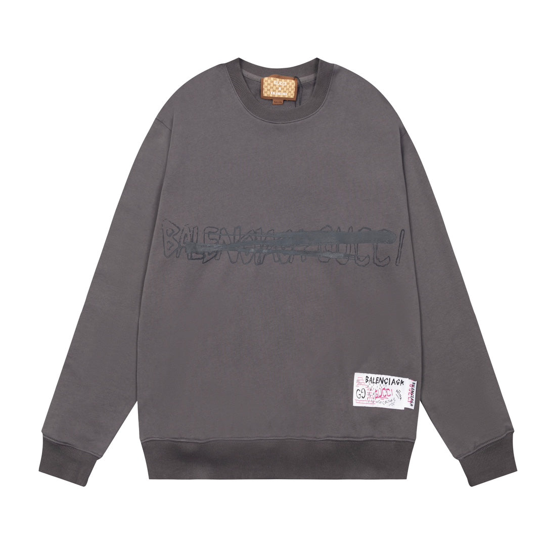 Graffiti Logo Print Sweatshirt