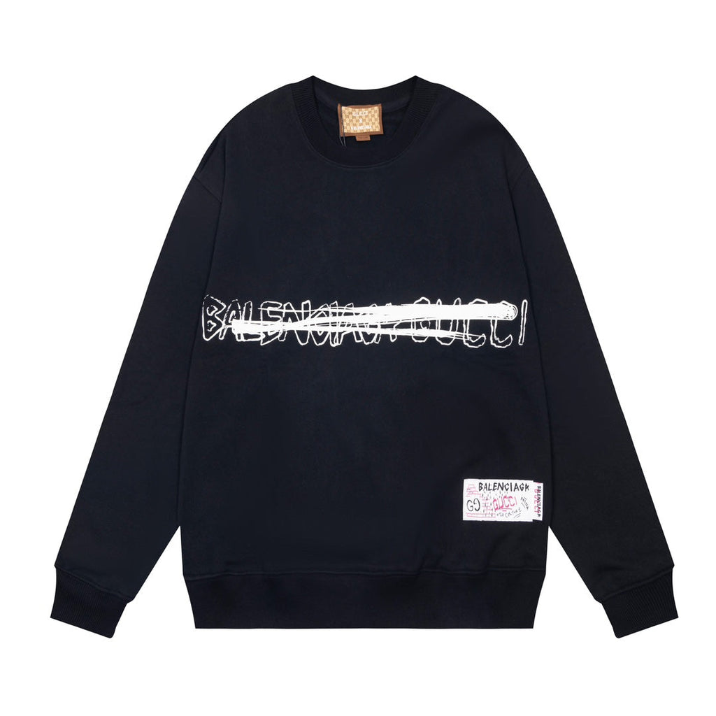 Graffiti Logo Print Sweatshirt