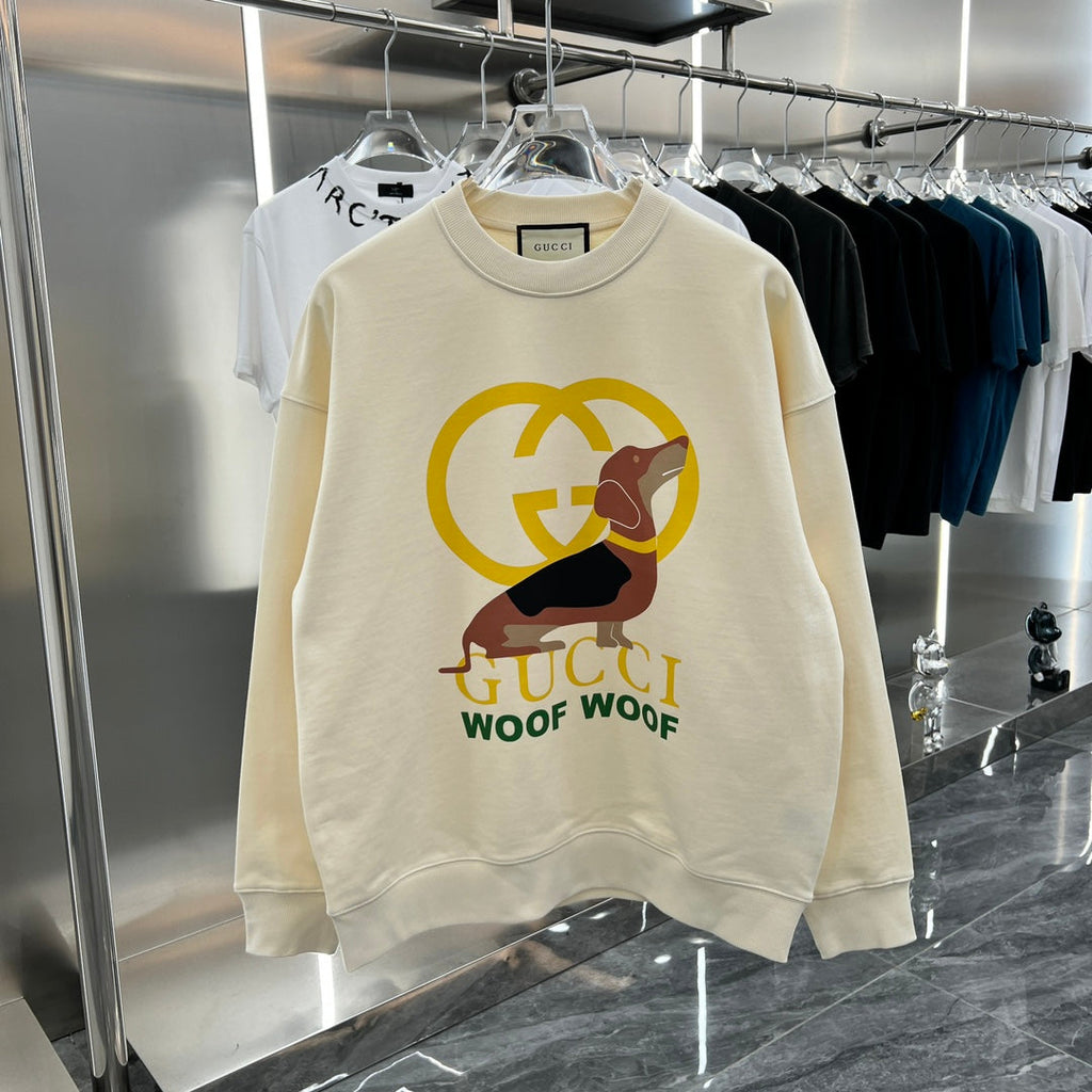 dog logo print sweatshirt