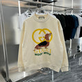 dog logo print sweatshirt