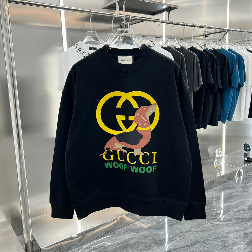 dog logo print sweatshirt