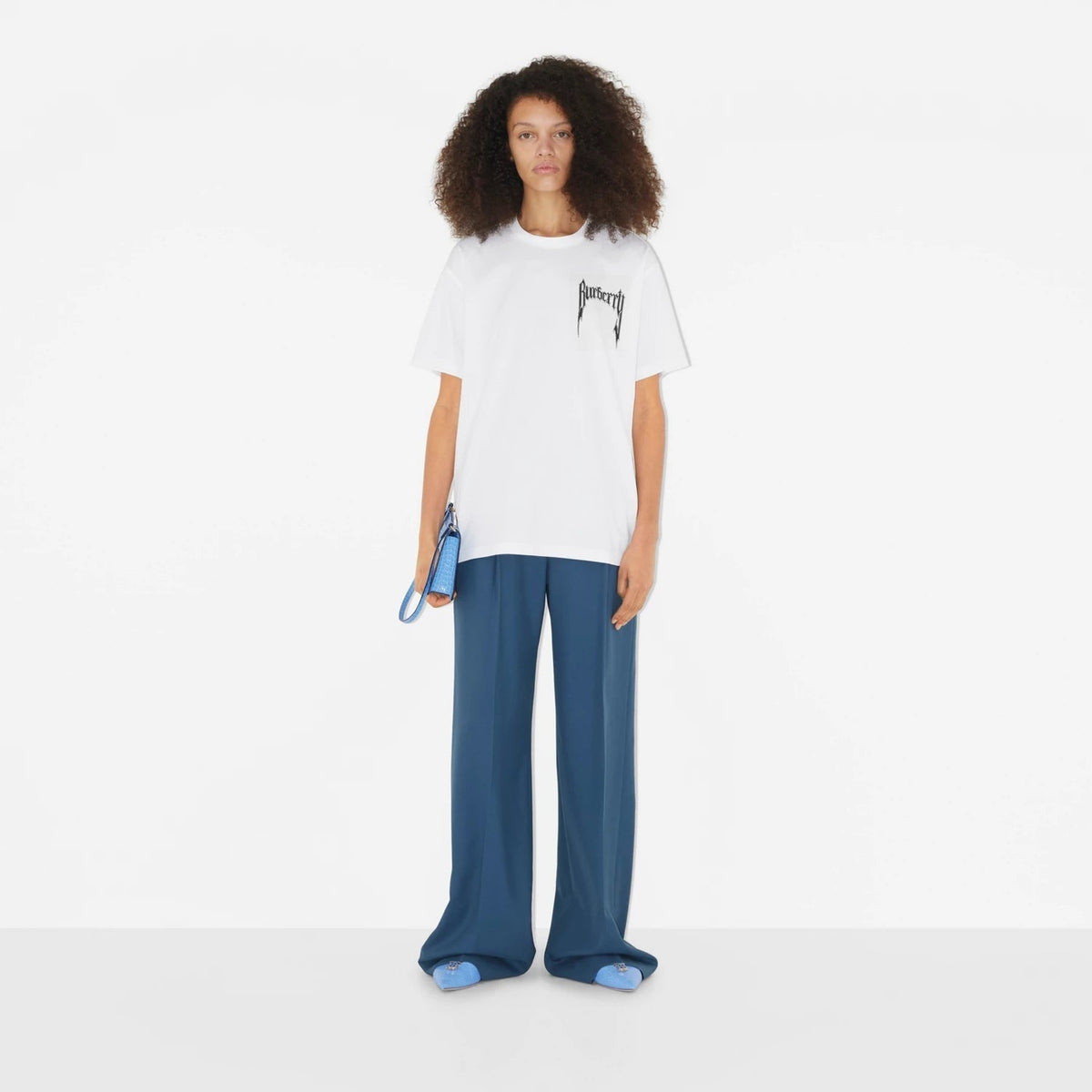 WOMEN'S B Logo Print Cotton T-shirt