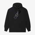 BLACK printed hoodie