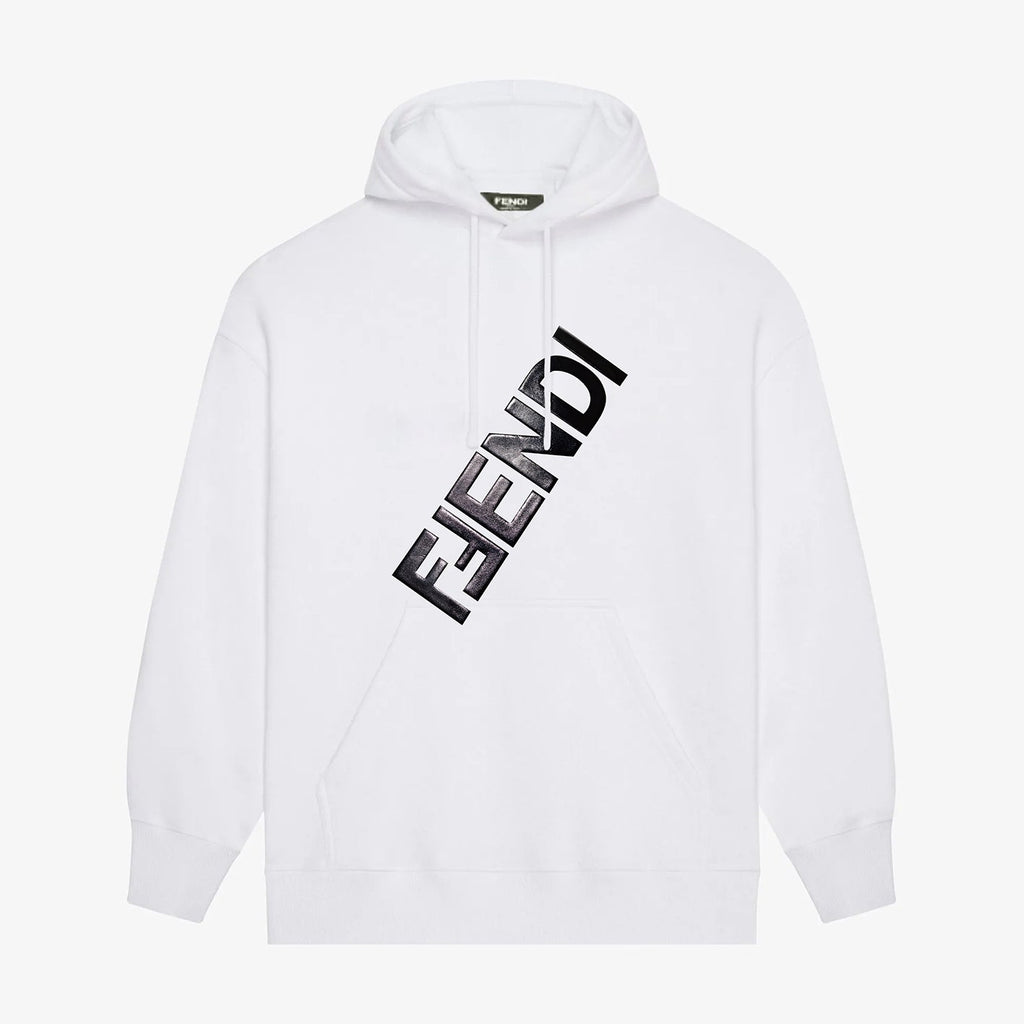 Black printed hoodie