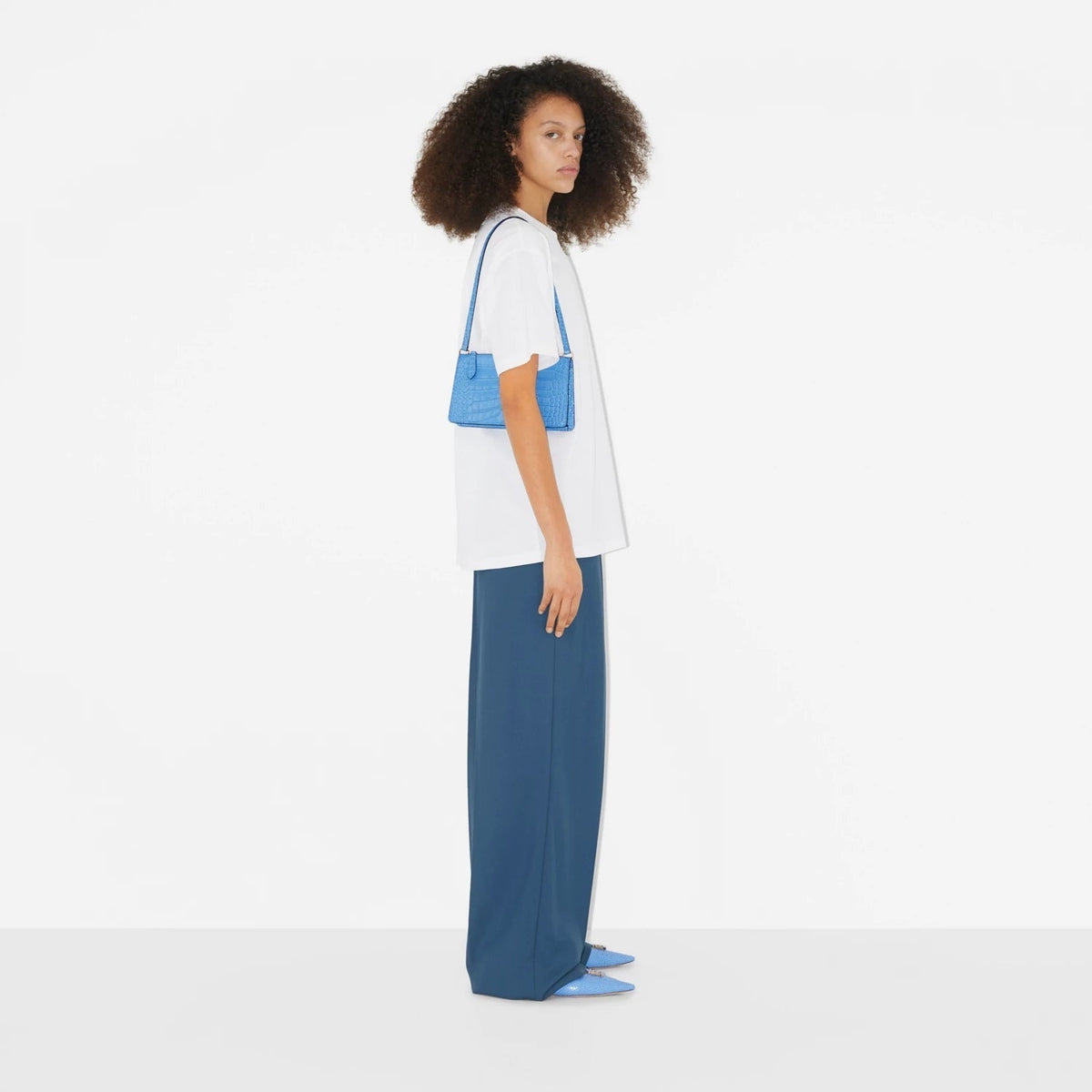 WOMEN'S B Logo Print Cotton T-shirt