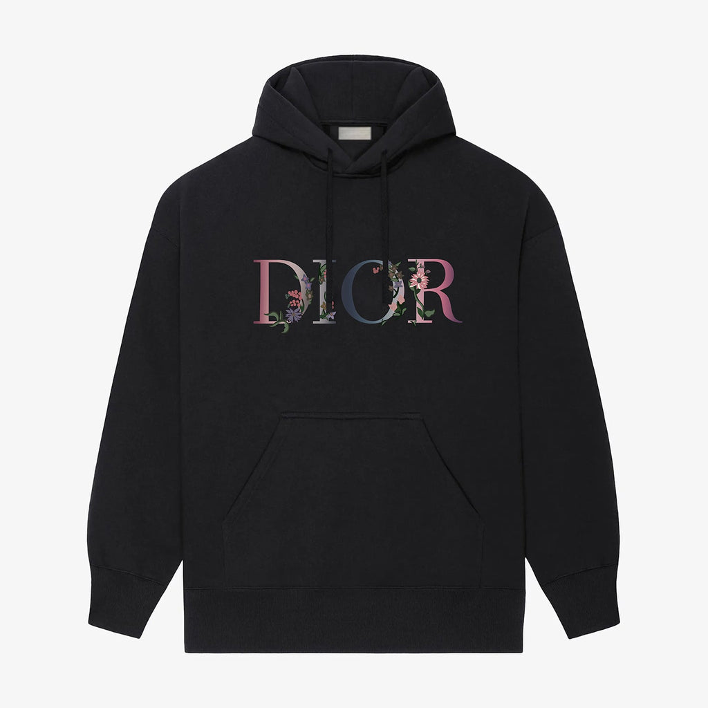 Flower printed hoodie