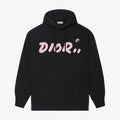 Pink printed hoodie