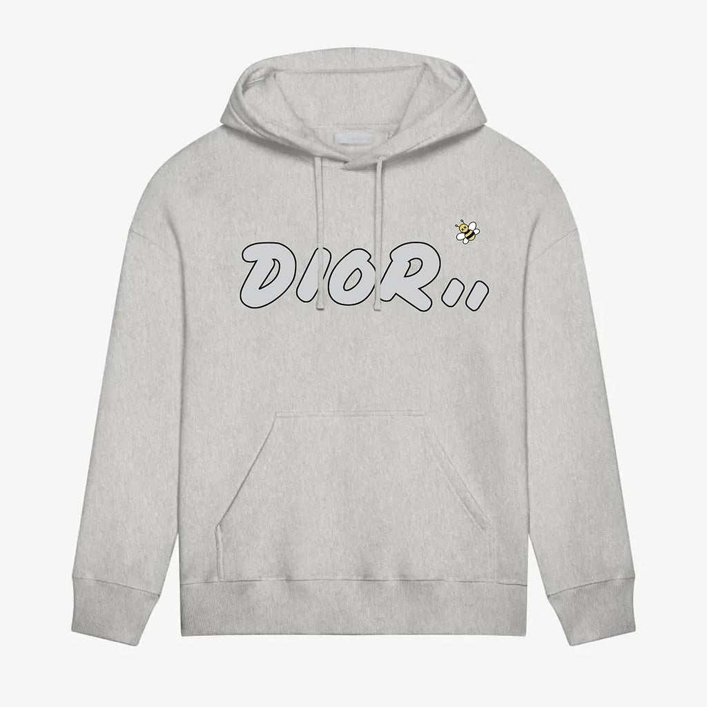 Pink printed hoodie