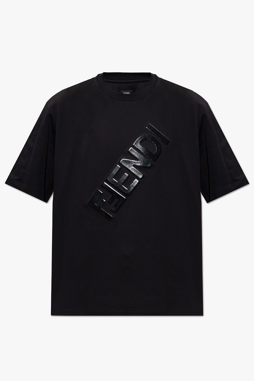 BLACK T-SHIRT WITH LOGO
