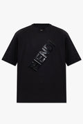 BLACK T-SHIRT WITH LOGO