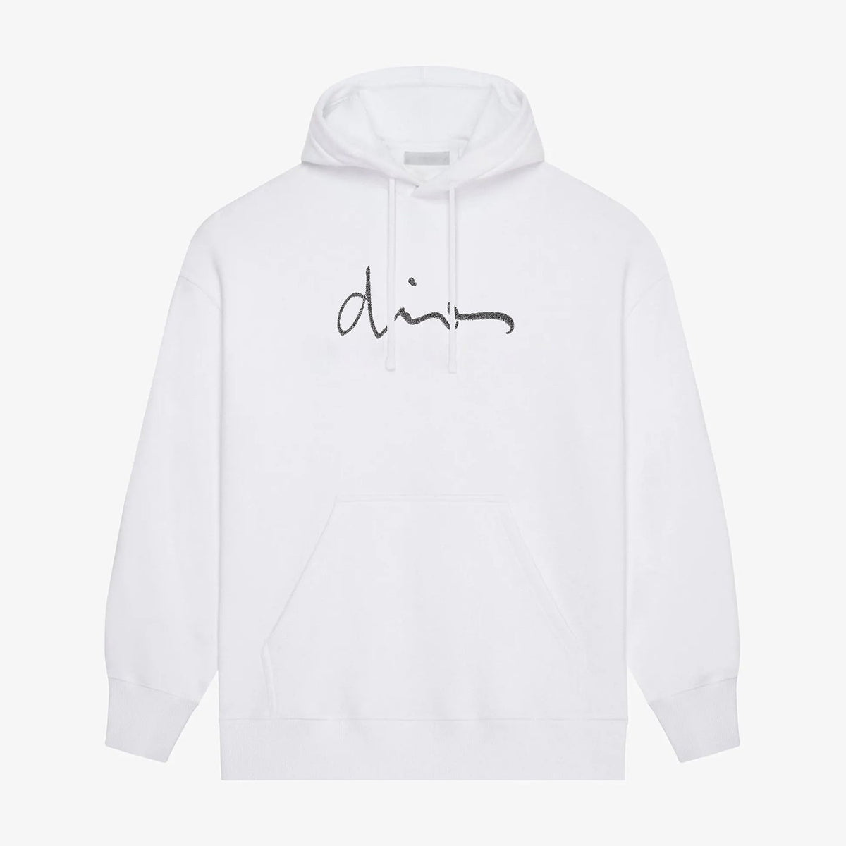 Black logo printed hoodie