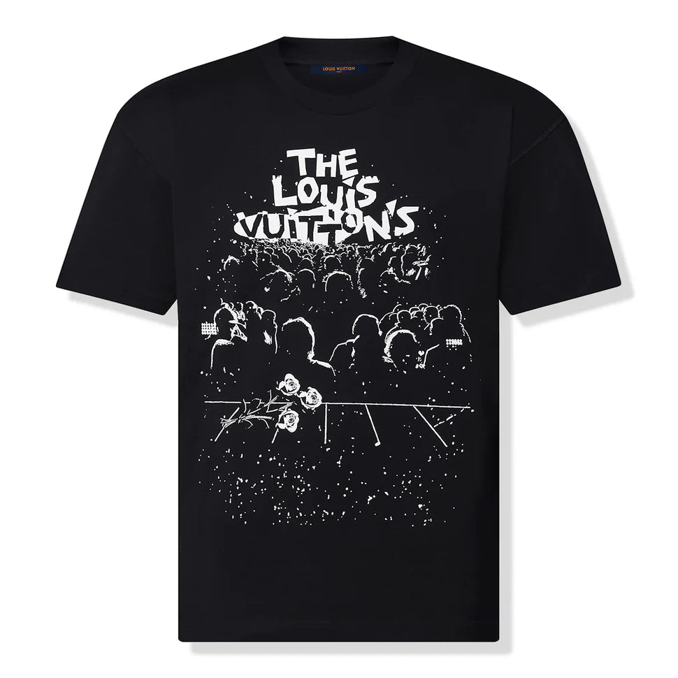CONCERT PRINT BLACK T SHIRT