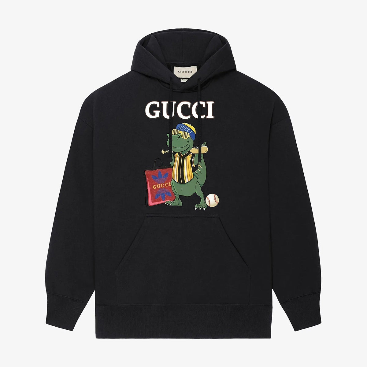 Crocodile printed hoodie