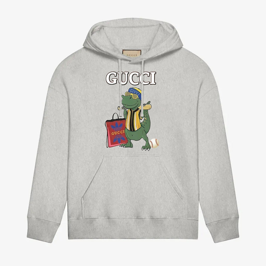 Crocodile printed hoodie