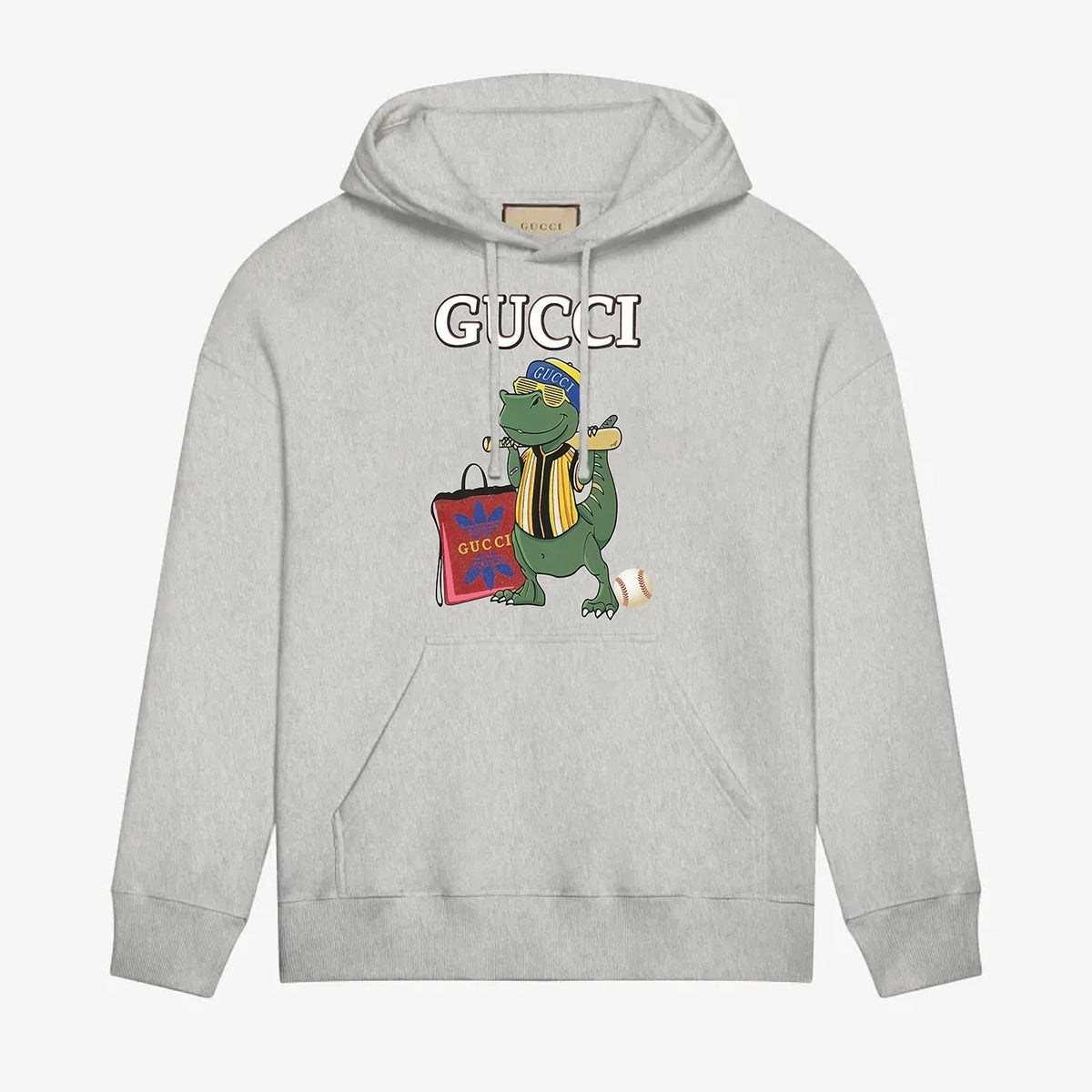 Crocodile printed hoodie