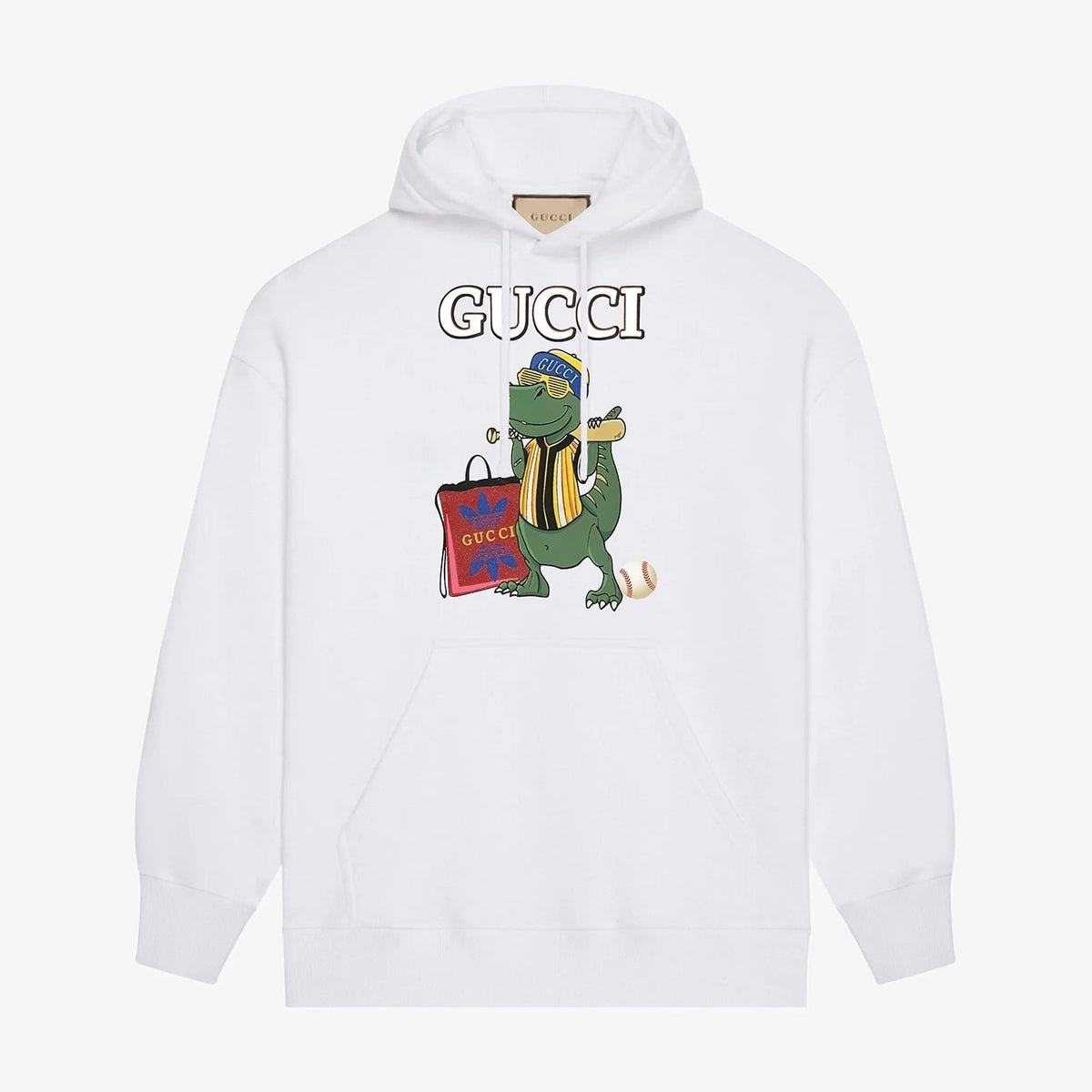 Crocodile printed hoodie