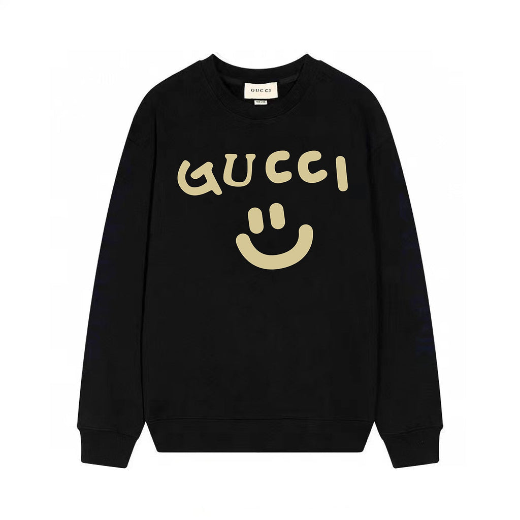 smiley printed sweatshirt