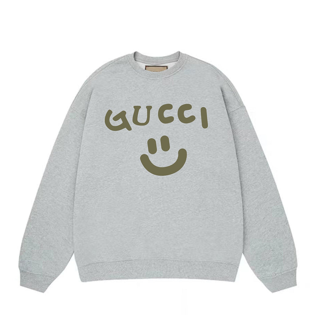 smiley printed sweatshirt