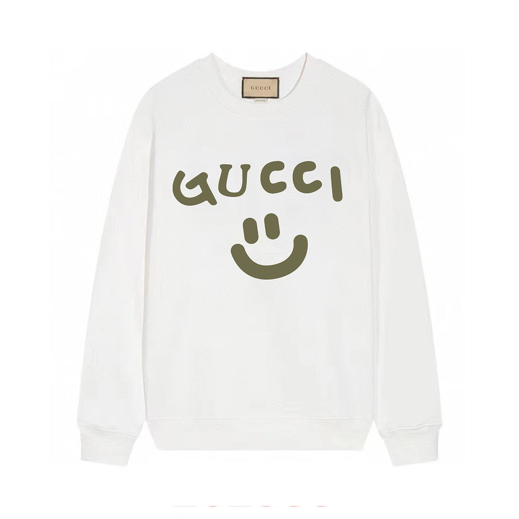 smiley printed sweatshirt