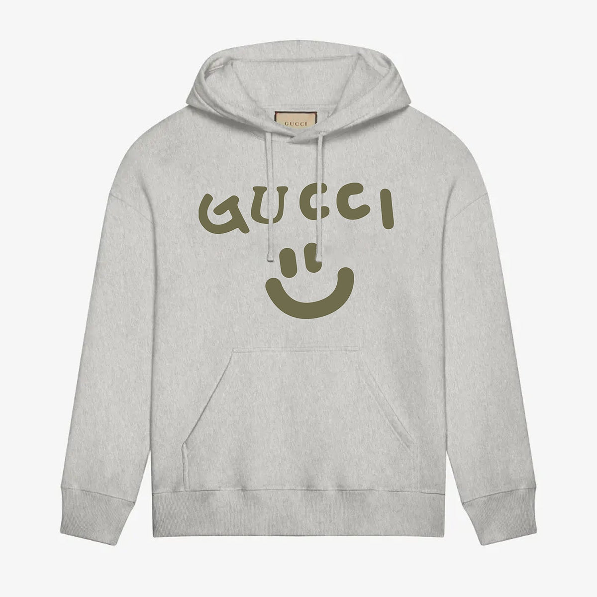 smiley printed hoodie