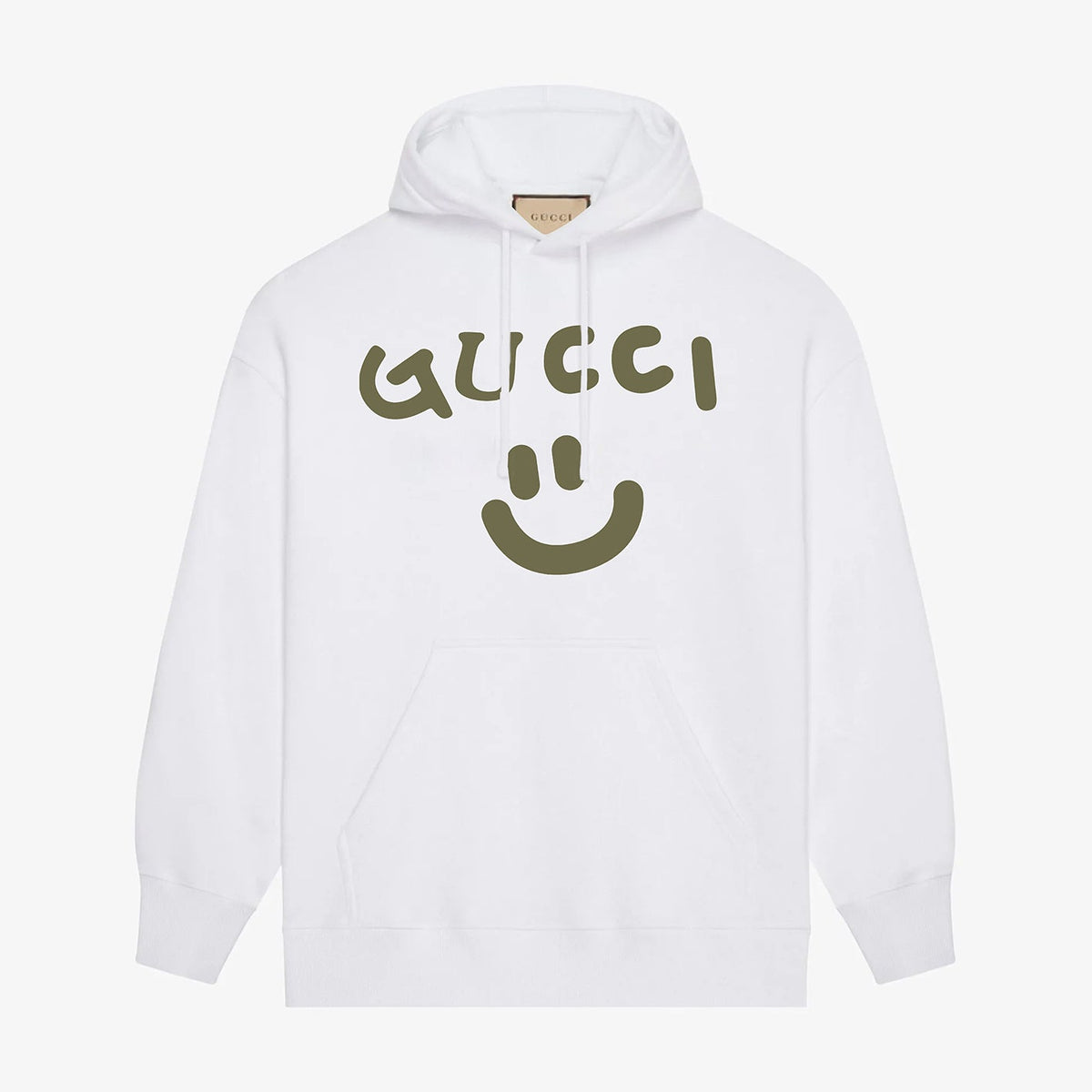 smiley printed hoodie