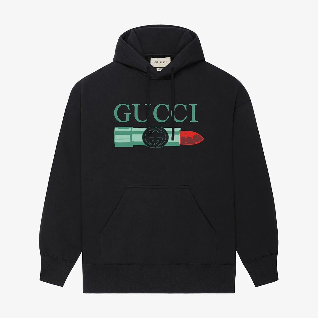 Lipstick printed hoodie