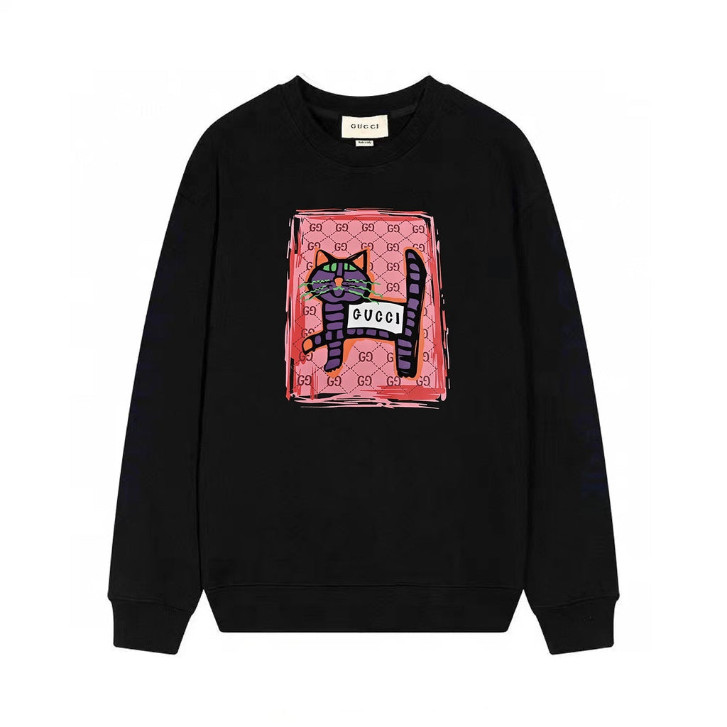 Cat printed sweatshirt