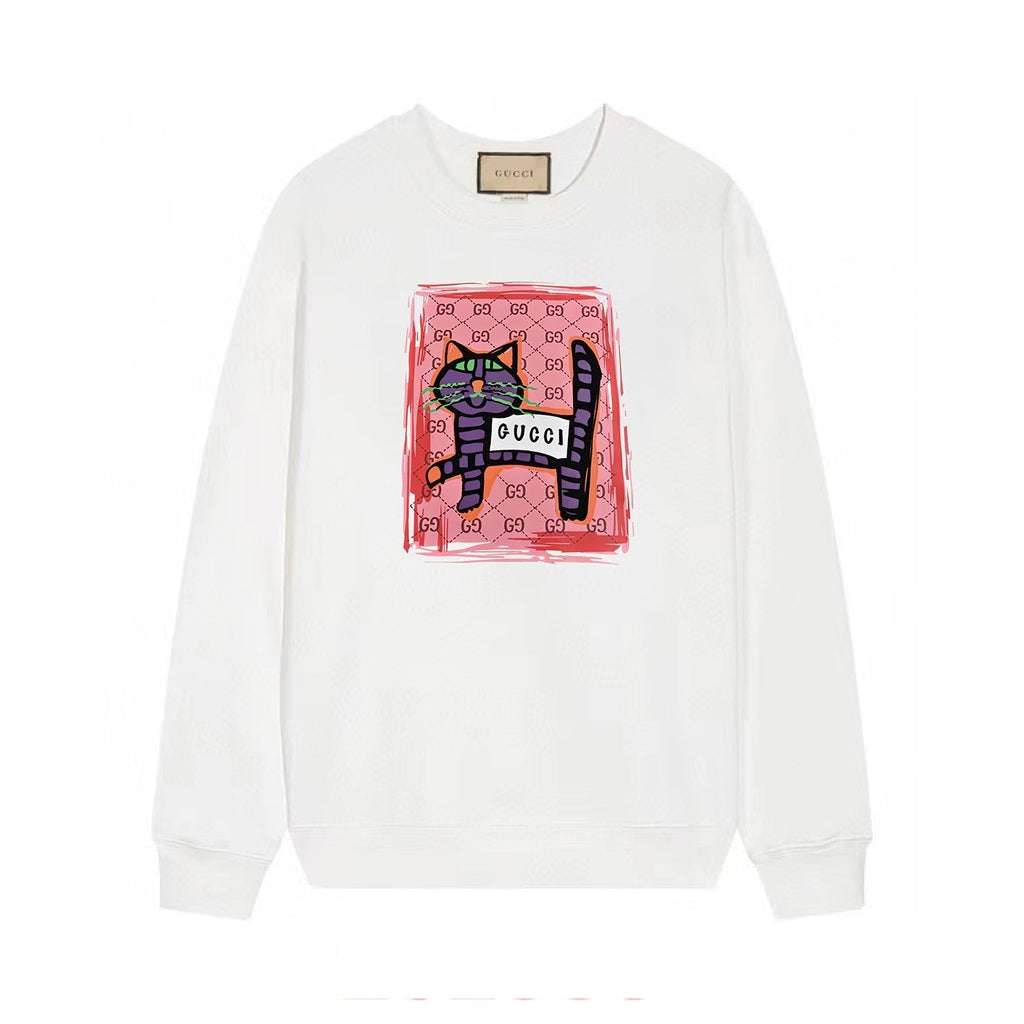 Cat printed sweatshirt