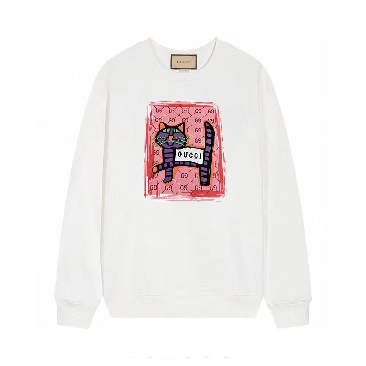 Cat printed sweatshirt