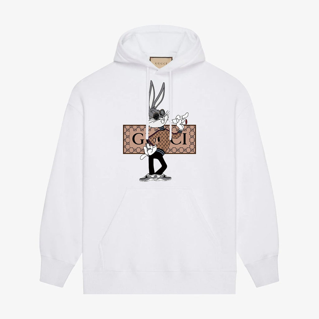 Bunny printed hoodie