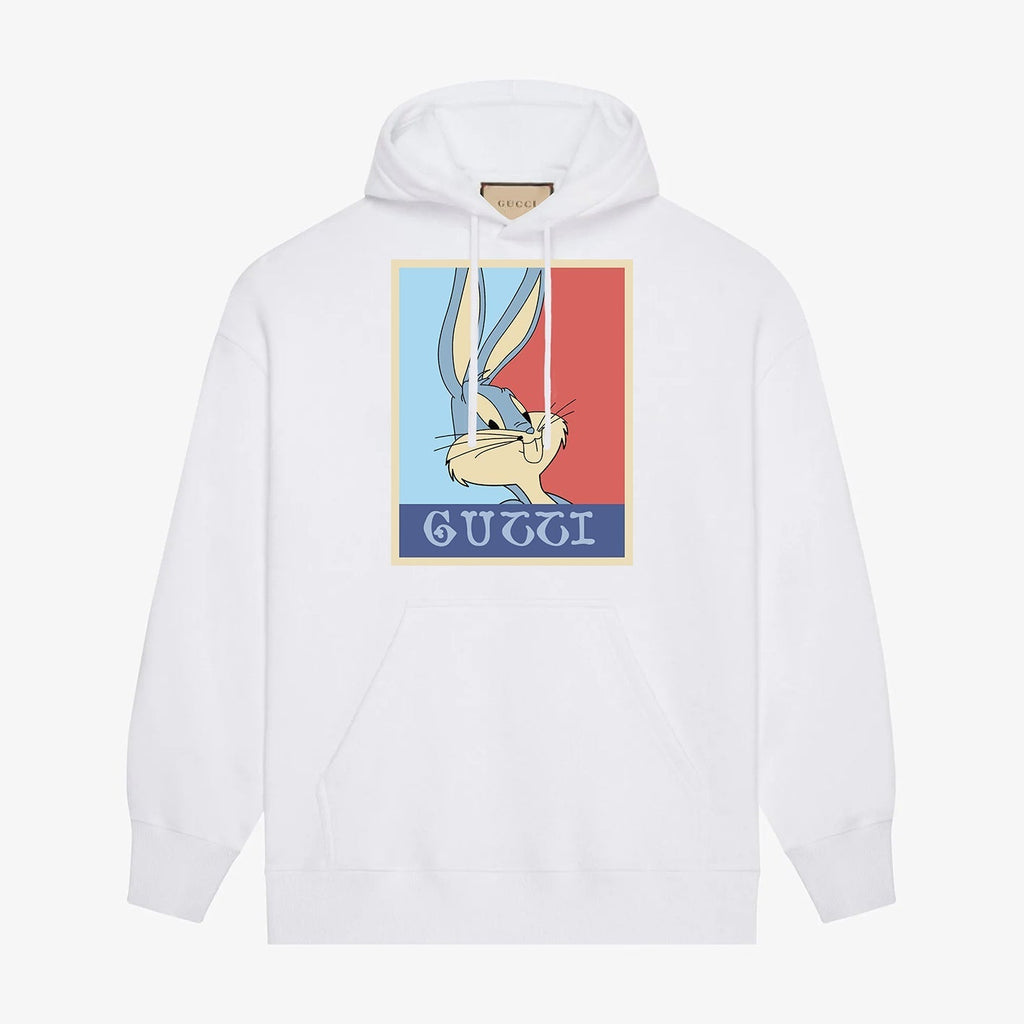 Bunny printed hoodie
