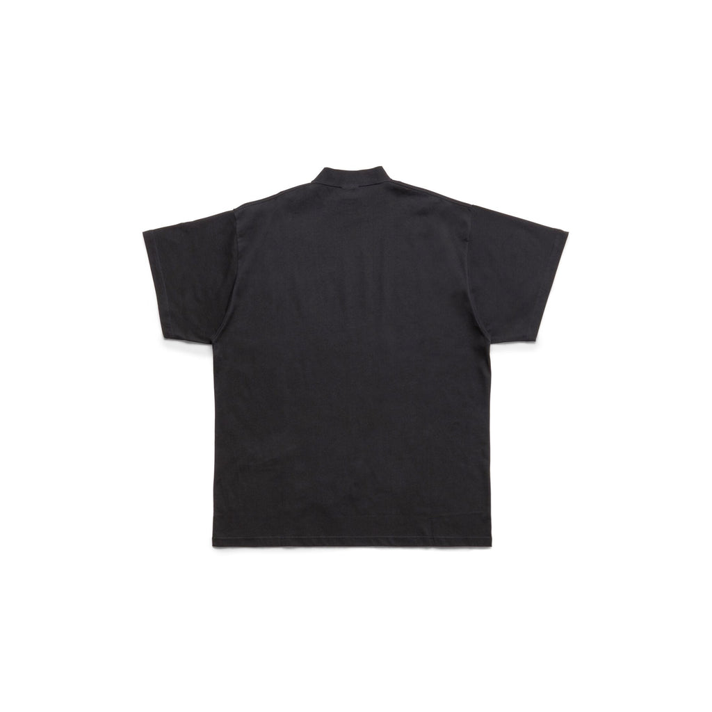 STICKY NOTE T-SHIRT OVERSIZED IN BLACK FADED