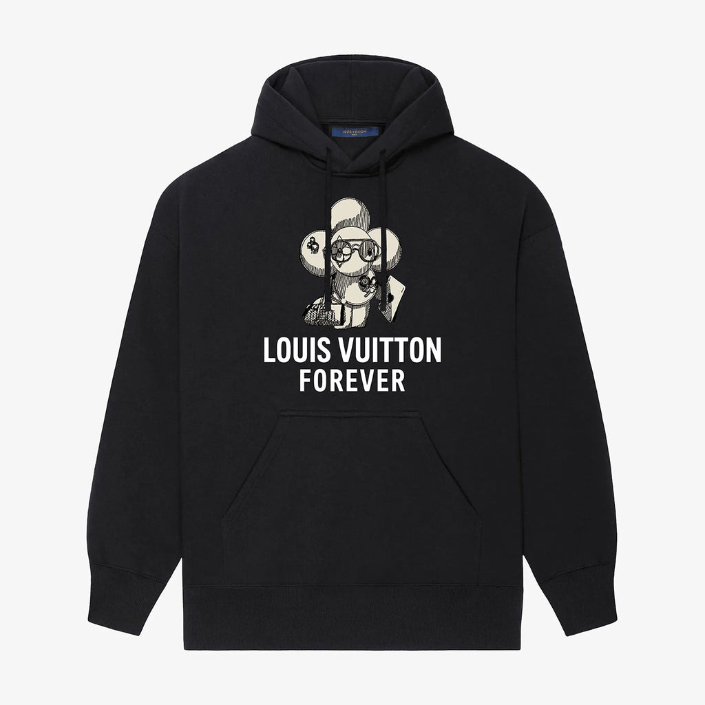 flower printed hoodie