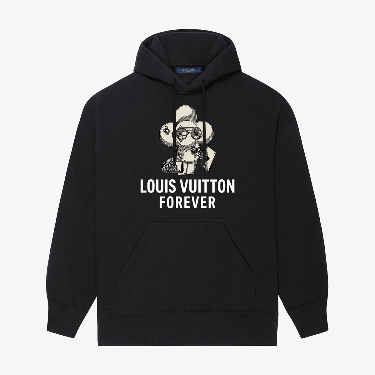 flower printed hoodie