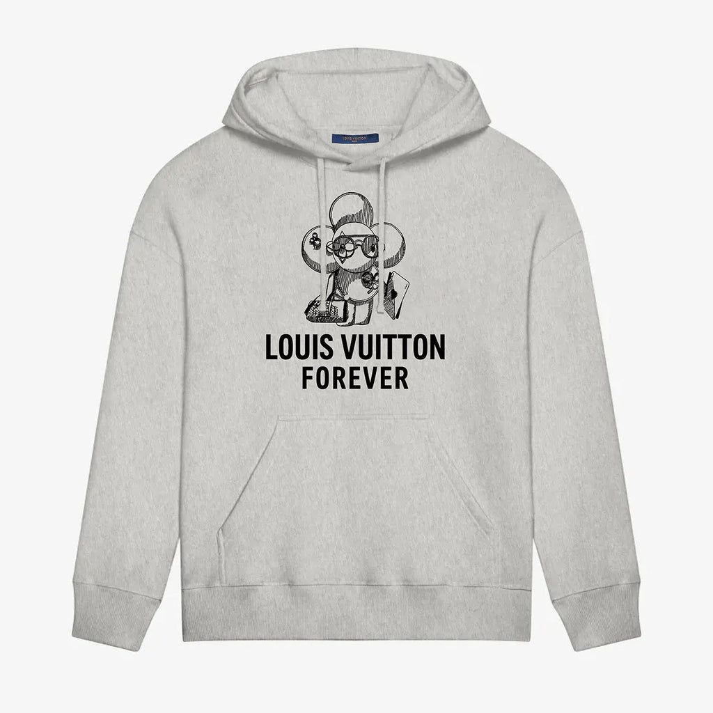 flower printed hoodie