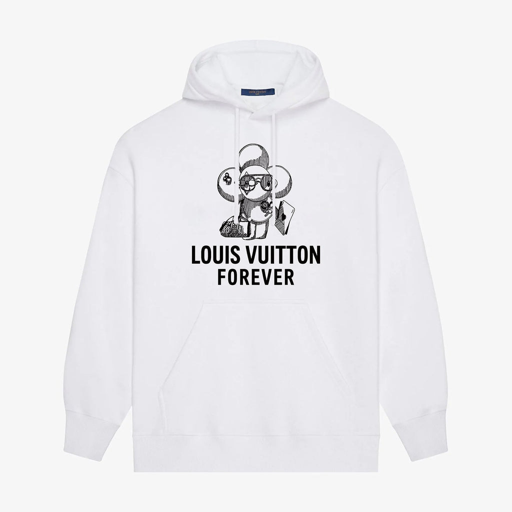 flower printed hoodie