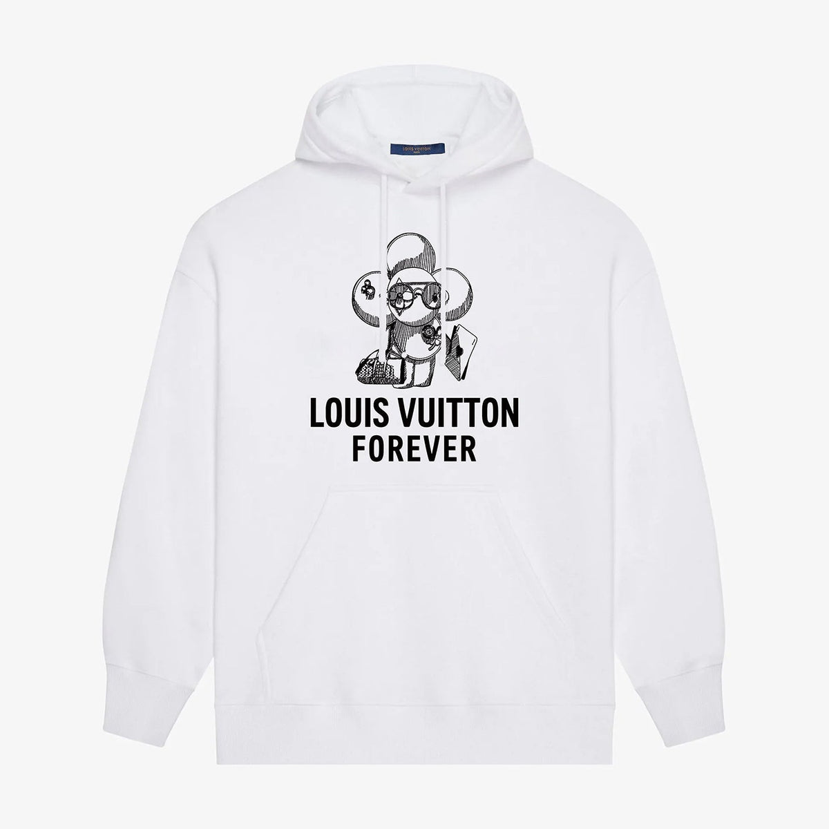 flower printed hoodie