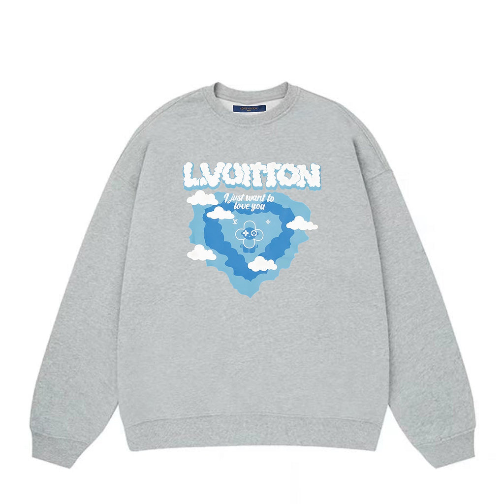 cloud  printed sweatshirt